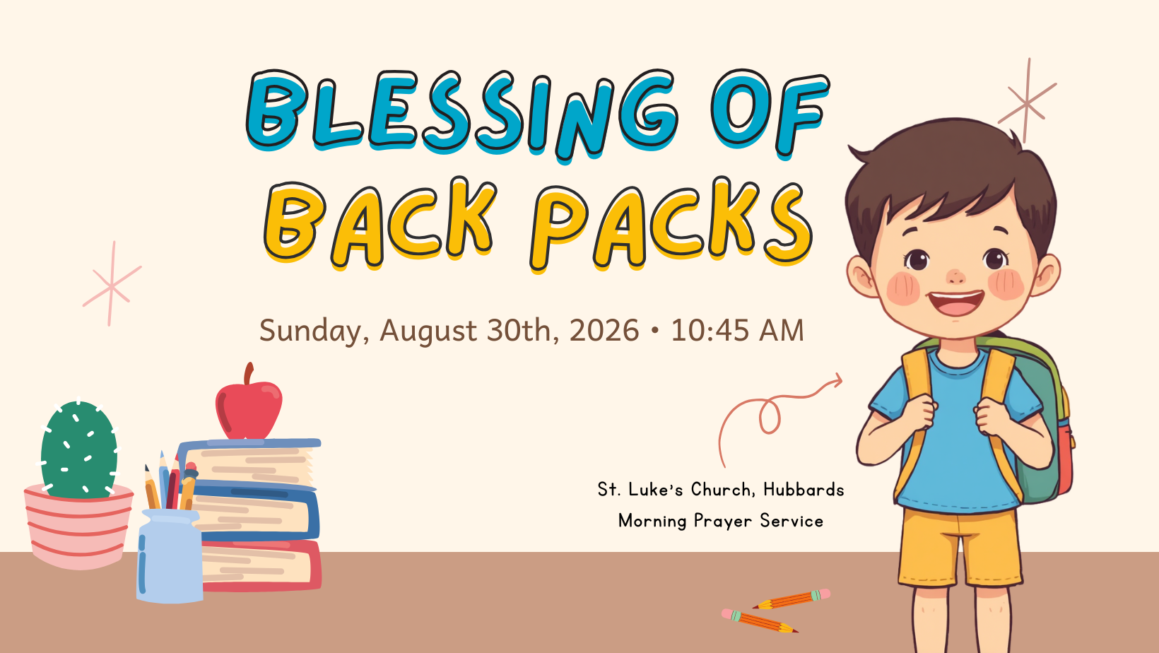 Blessing Of Backpacks