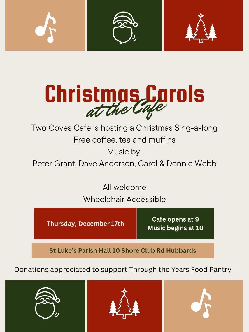 Christmas Carols at the Cafe